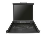 16-Portars KVM-konsol för serverrack