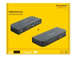 HDMI KVM Switch 4K 60 Hz with USB 3.0 and Audio