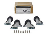 4-Piece Caster Kit for Open Frame Rack